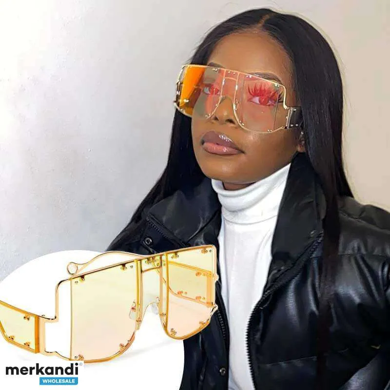 100 Gafas de sol con protección UV Cyber Girl con embalaje Premium