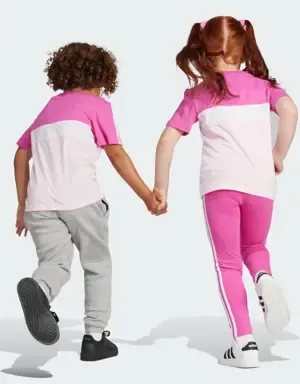 Adidas Camiseta Tiberio Colorblock Cotton 3 bandas (Niños)