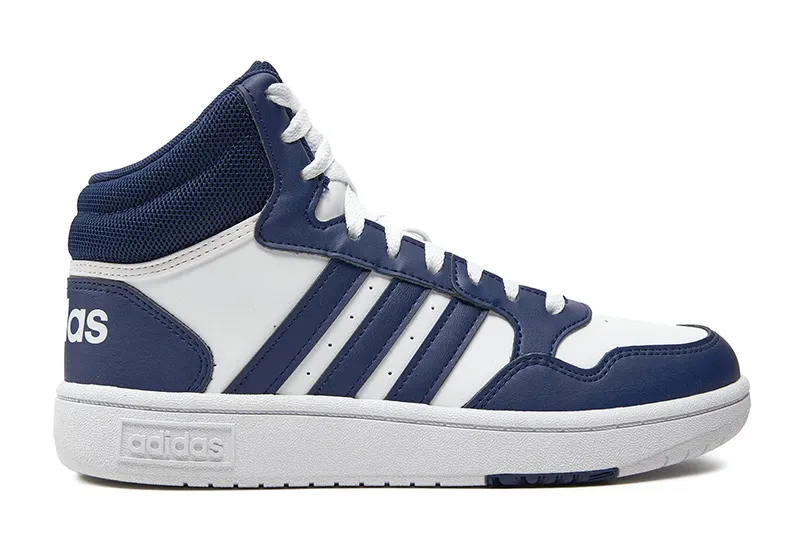 Adidas Kids Hoops 3.0 Mid "White Navy"
