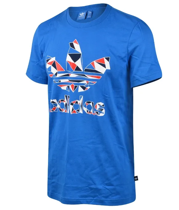 Adidas Originals Camiseta Geometric Trefoil (azul)