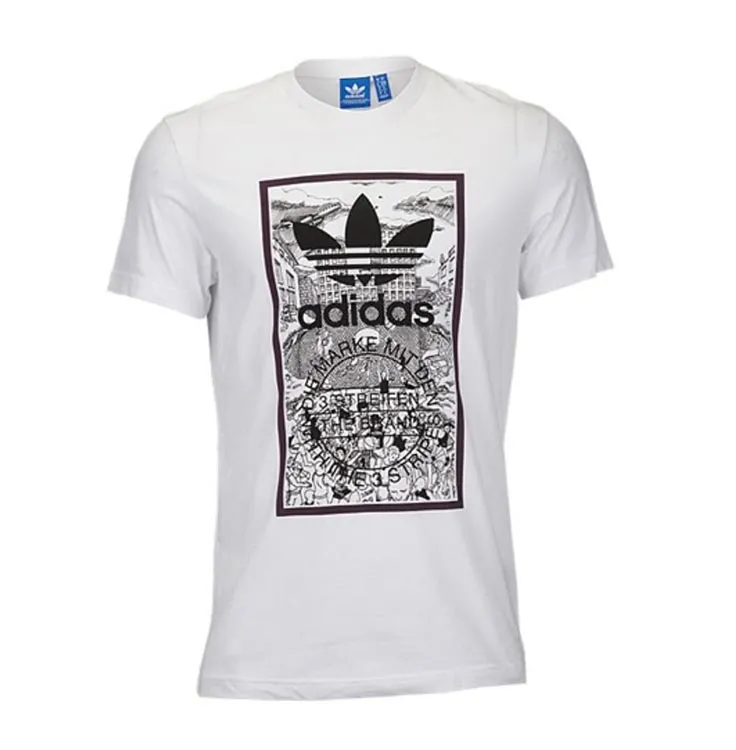 Adidas Originals Camiseta Hand Drawn Basketball (blanco)