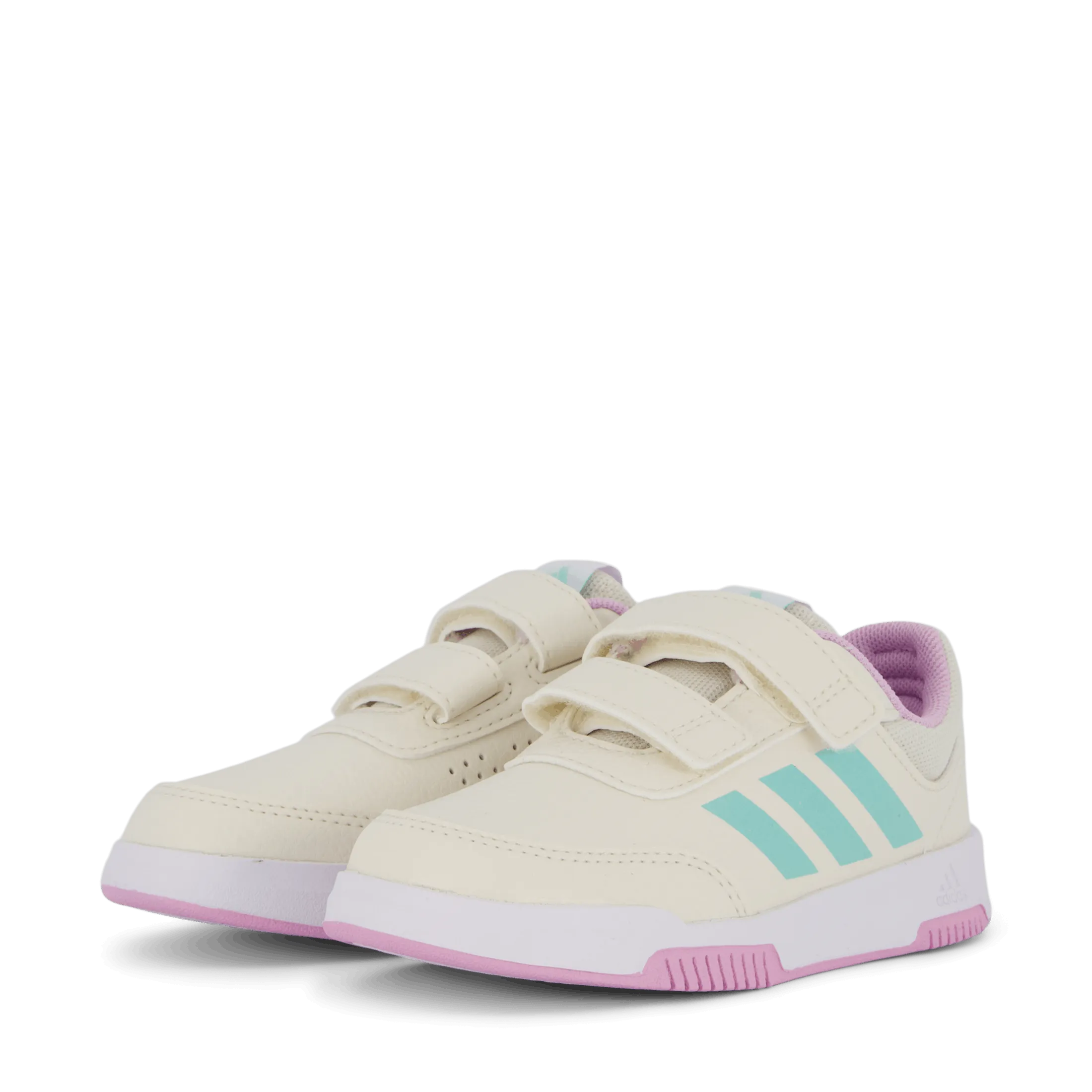 Adidas Tensaur Hook and Loop Shoes Chalk White / Semi Flash Aqua / Bliss Lilac