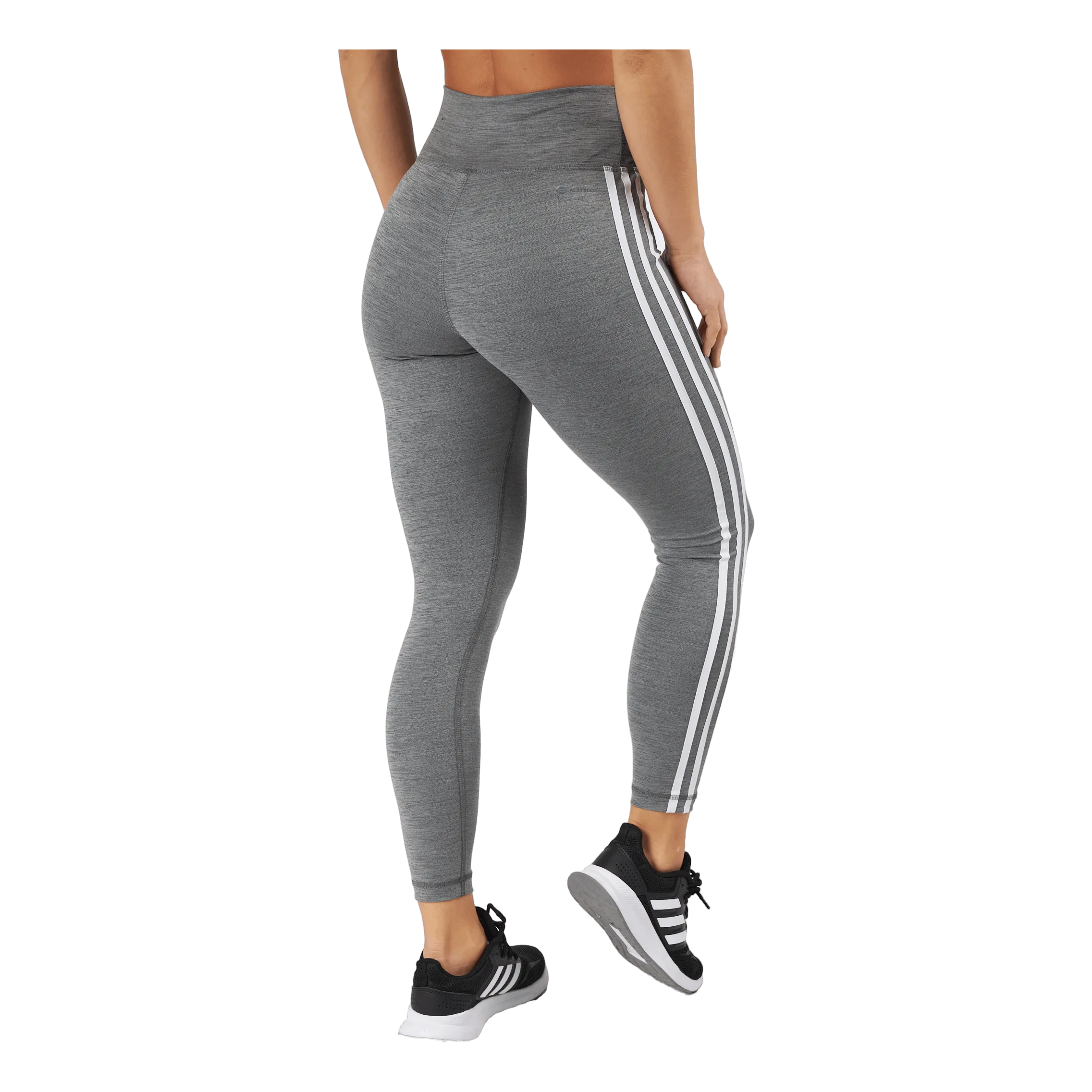 ADIDAS TRAIN ESSENTIALS 3STRIPES HIGHWAISTED 7/8 LEGGINGS DARK GREY HEATHER