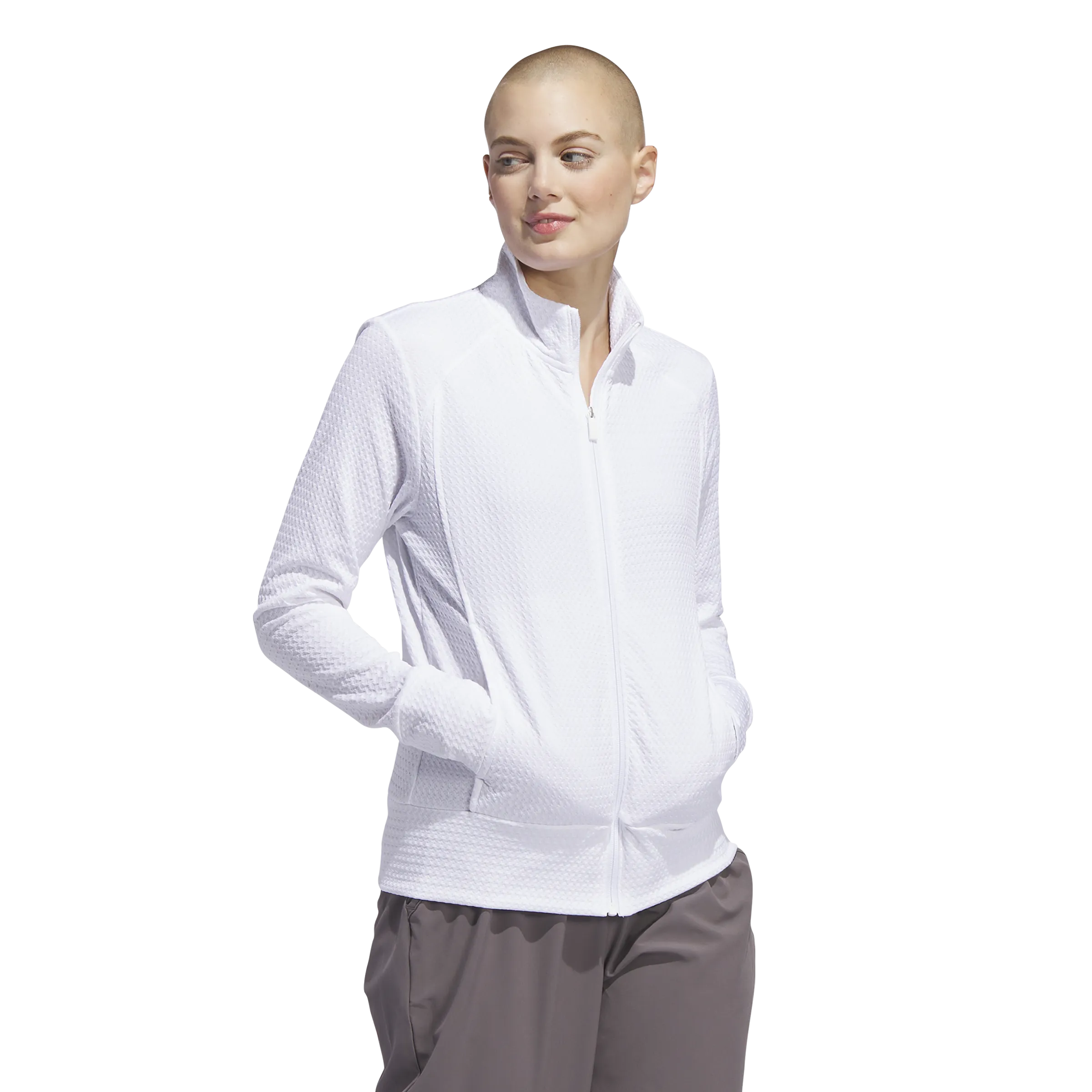 Adidas Women's Ultimate365 Textured Jacket White