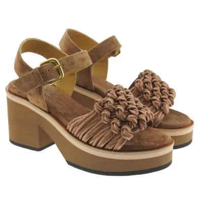 ALPESandalias mujer tacón adorno nudos Alpe 235311