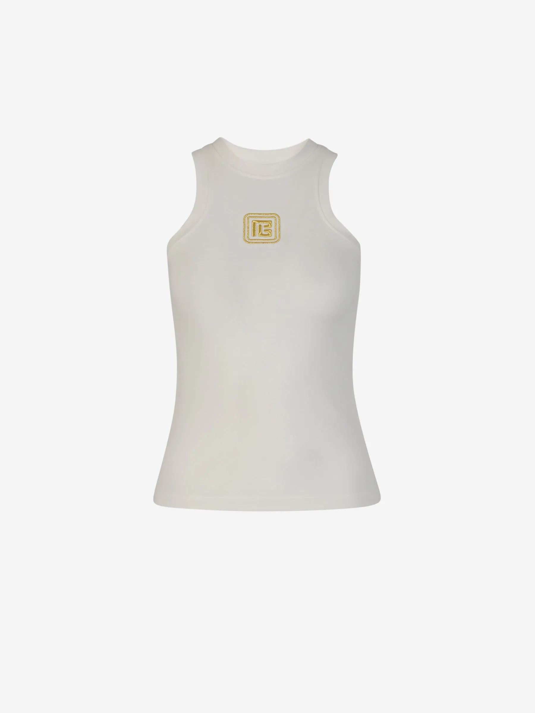 Balmain Top Tirantes Bordado