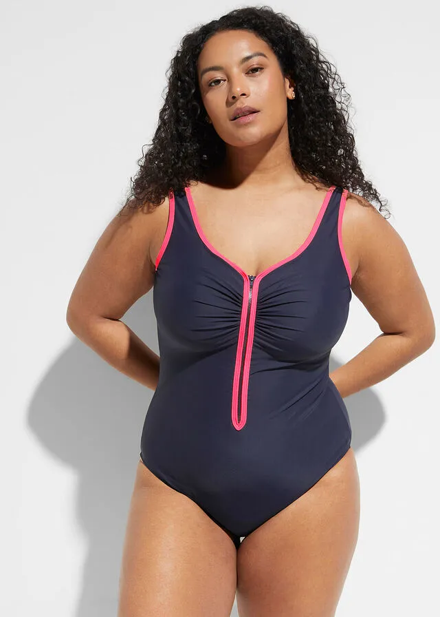 BAñADOR CON LIGERO EFECTO REDUCTOR AZUL  ROSA CALIENTE