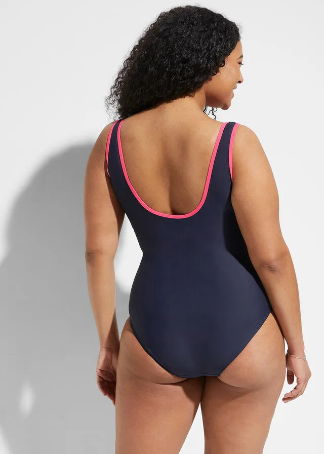 BAñADOR CON LIGERO EFECTO REDUCTOR AZUL  ROSA CALIENTE