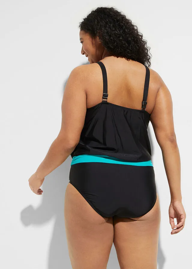 Bañador Negro estampado