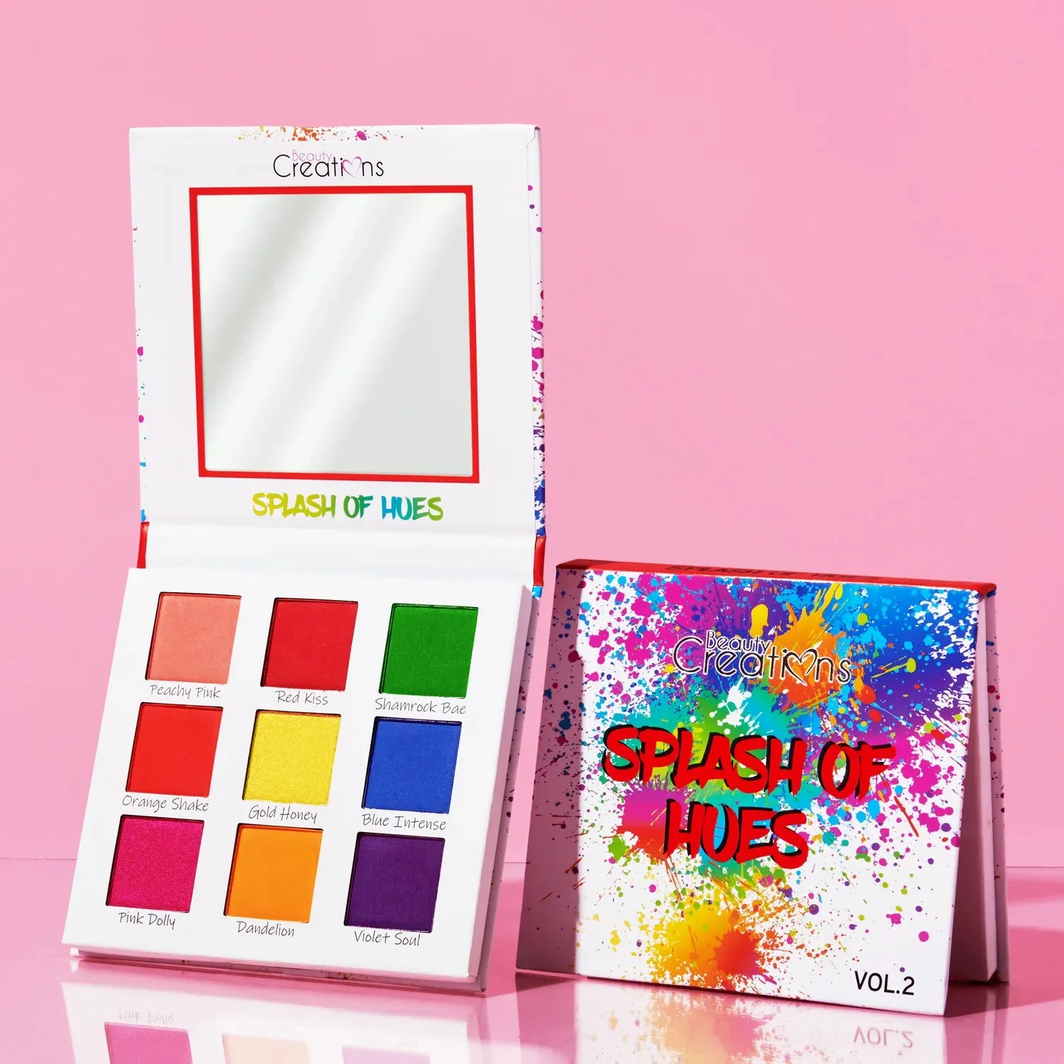 BEAUTYCREATIONS SPLASH OF HUES VOLUME II9 COLOR EYESHADOW PALETTE