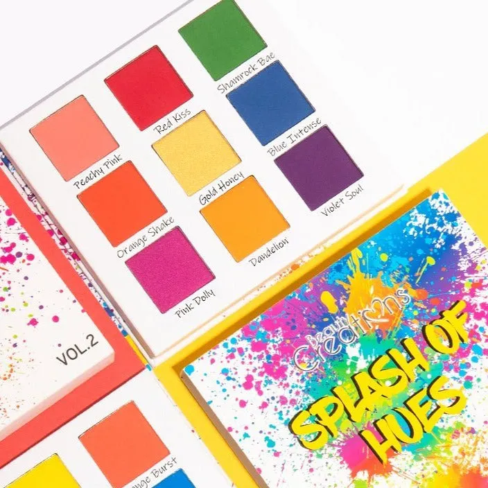 BEAUTYCREATIONS SPLASH OF HUES VOLUME II9 COLOR EYESHADOW PALETTE