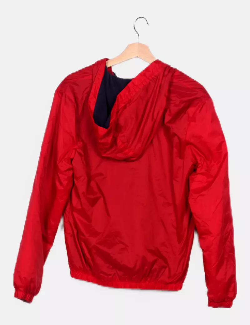 Benetton Chaqueta impermeable roja