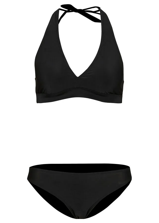 Bikini al cuello (2 piezas) Negro
