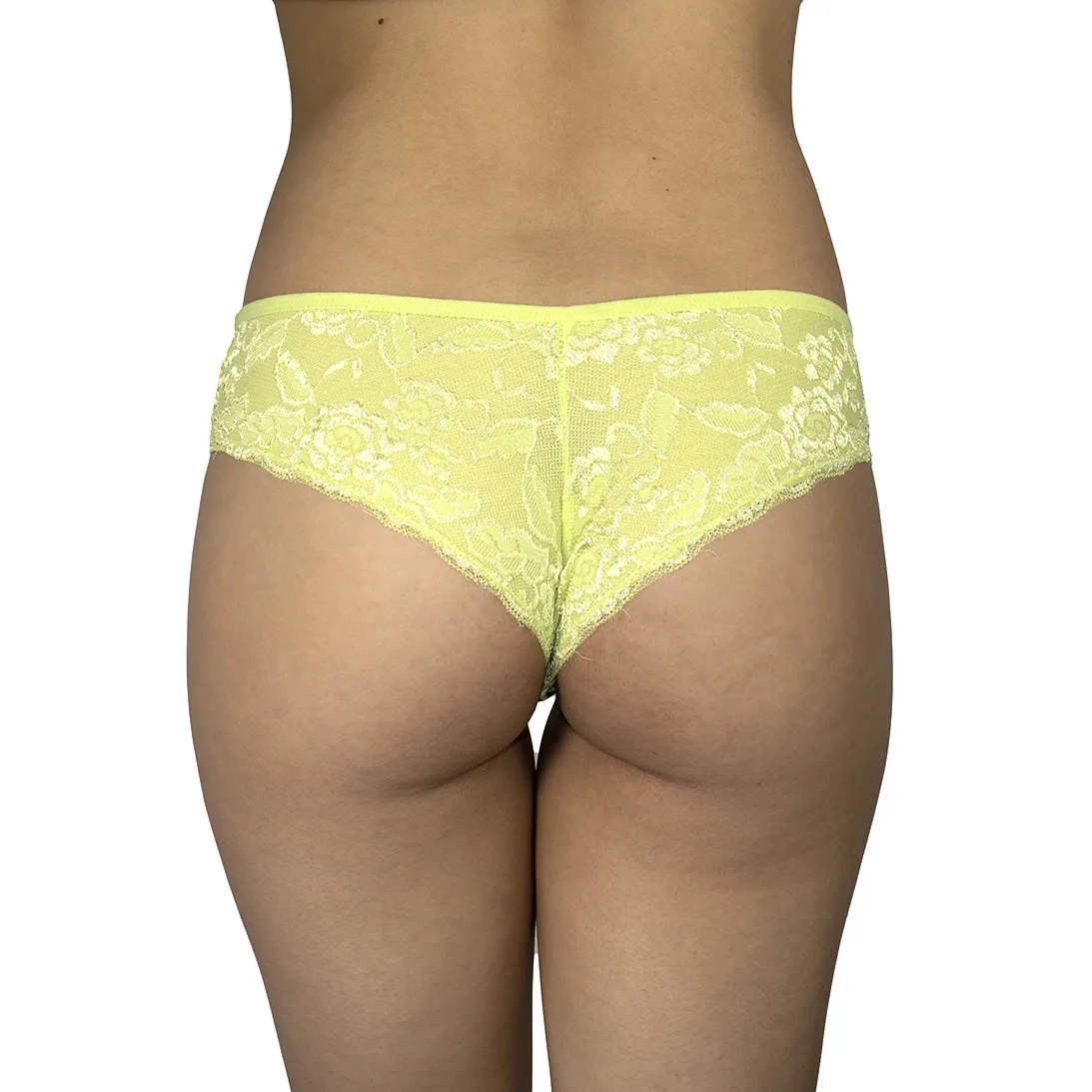 Bikini amarillo con encaje atras