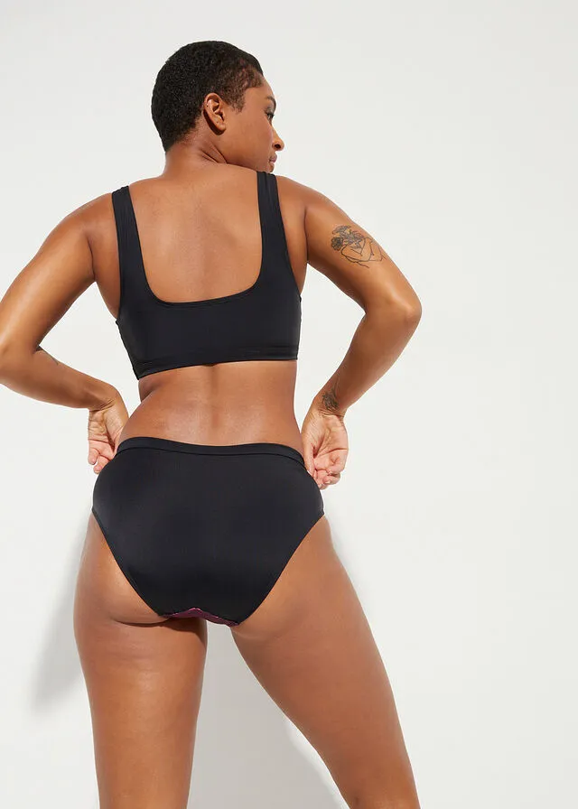 BIKINI BUSTIER (2 PIEZAS) NEGROROSA CON ESTAMPADO GRáFICO