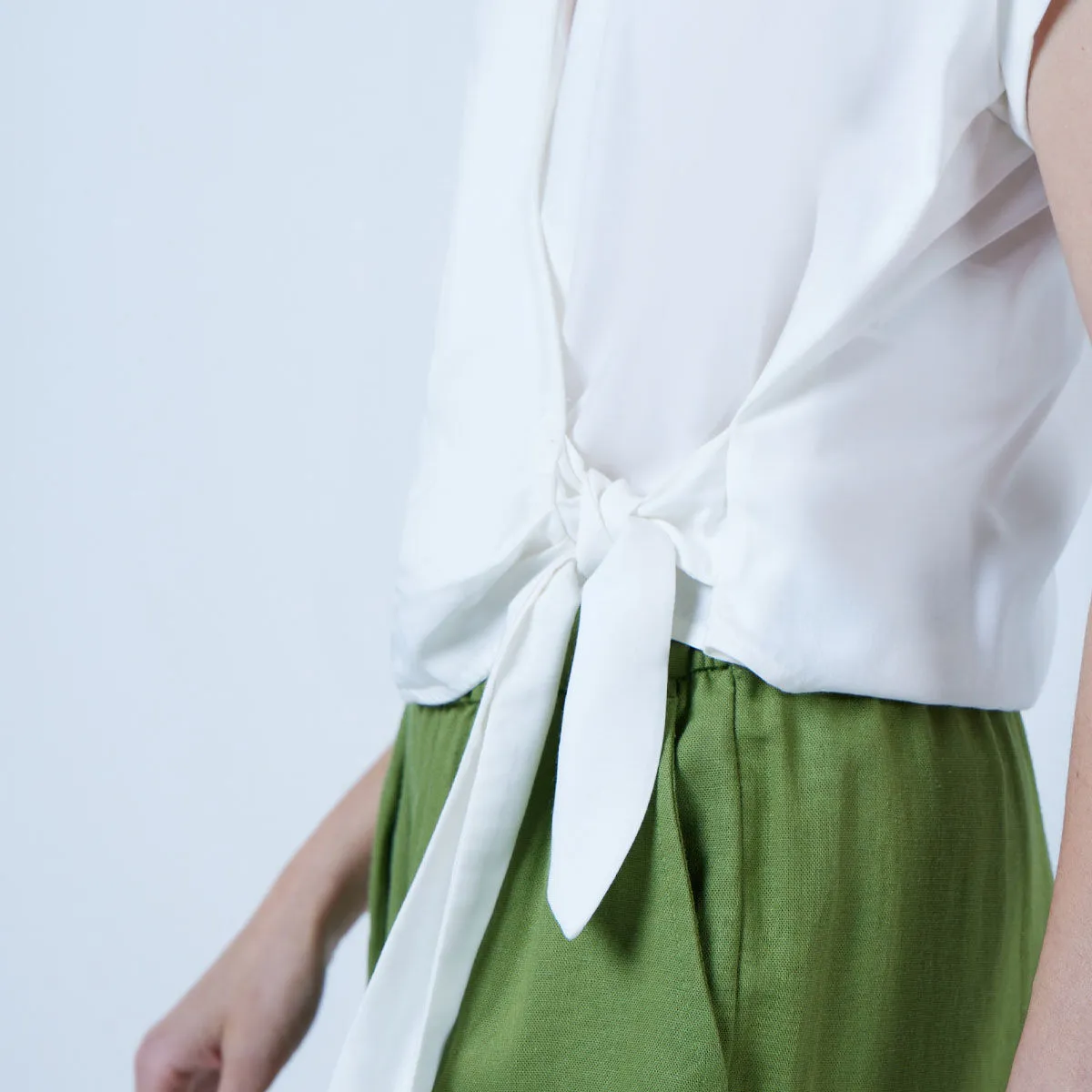 Blusa Con Cuello Camisero