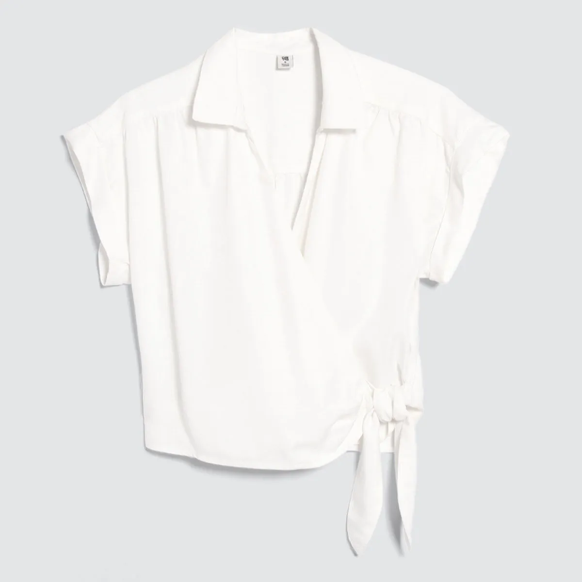 Blusa Con Cuello Camisero