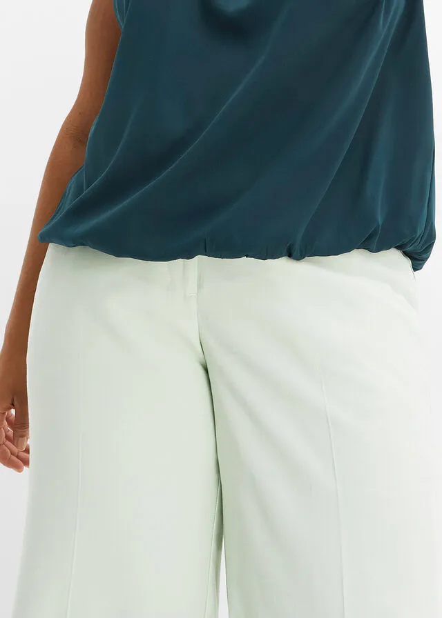 Blusa de poliéster reciclado Verde intenso