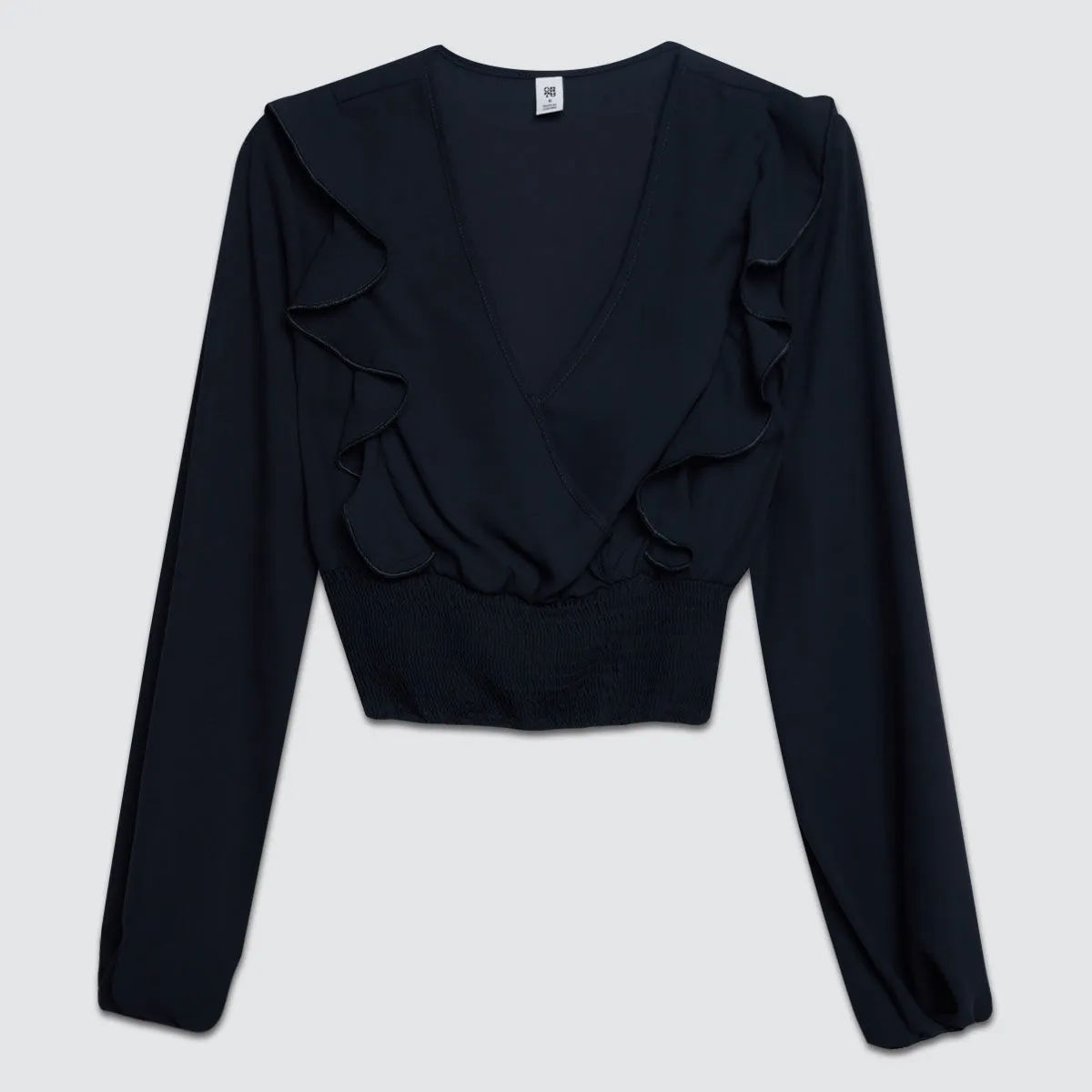 Blusa Escotada Con Boleros