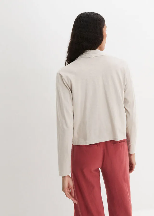 Bolero ligero gris piedra