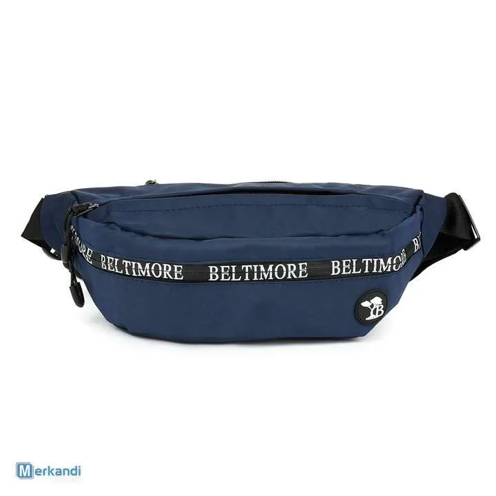 Bolsa de riñón azul oscuro, cinturón impermeable, duradero y espacioso C50