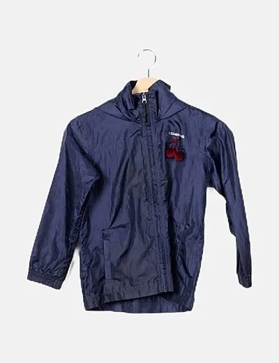 Boomerang Chaqueta azul impermeable
