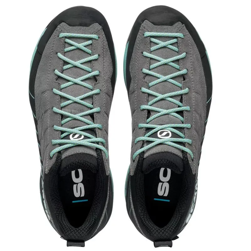 Botas de aproximación para mujer Scarpa Mescalito Goretex (Midgray aqua)