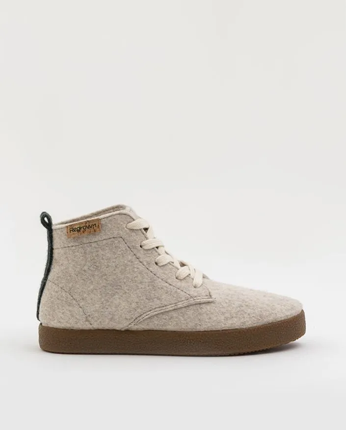 Botas de material reciclado ACACIA LARGE CRUDO