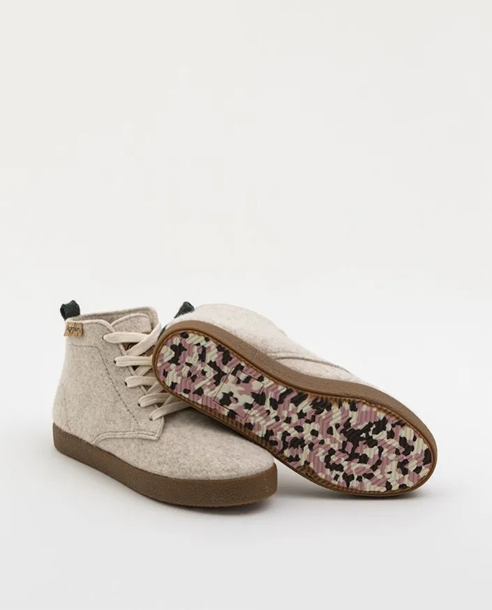 Botas de material reciclado ACACIA LARGE CRUDO