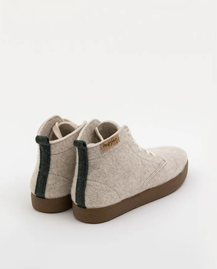 Botas de material reciclado ACACIA LARGE CRUDO