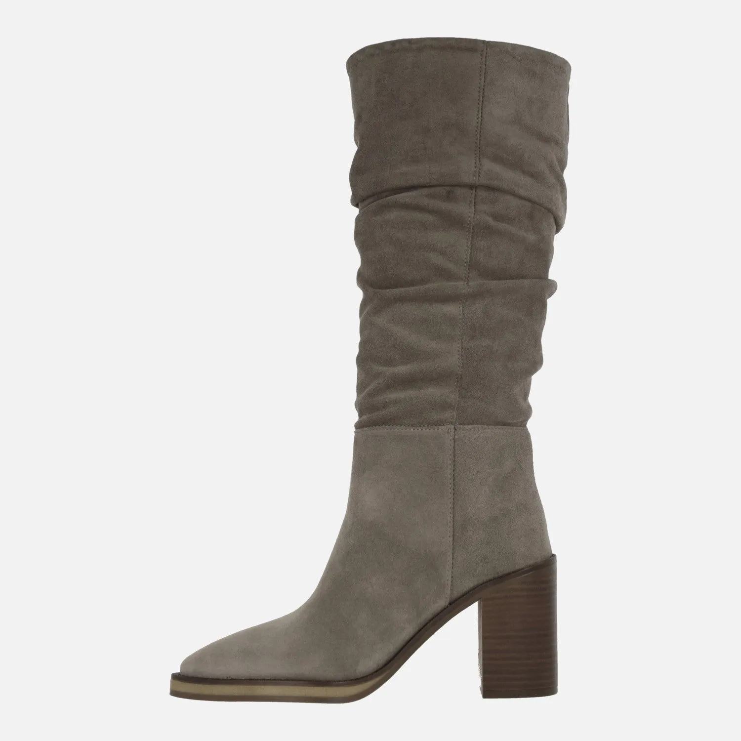 Botas de tacón con caña arrugada Camden