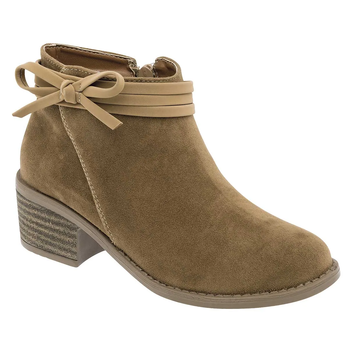 Botas Exterior Sintético Color Camel Para Niña De Tropicana