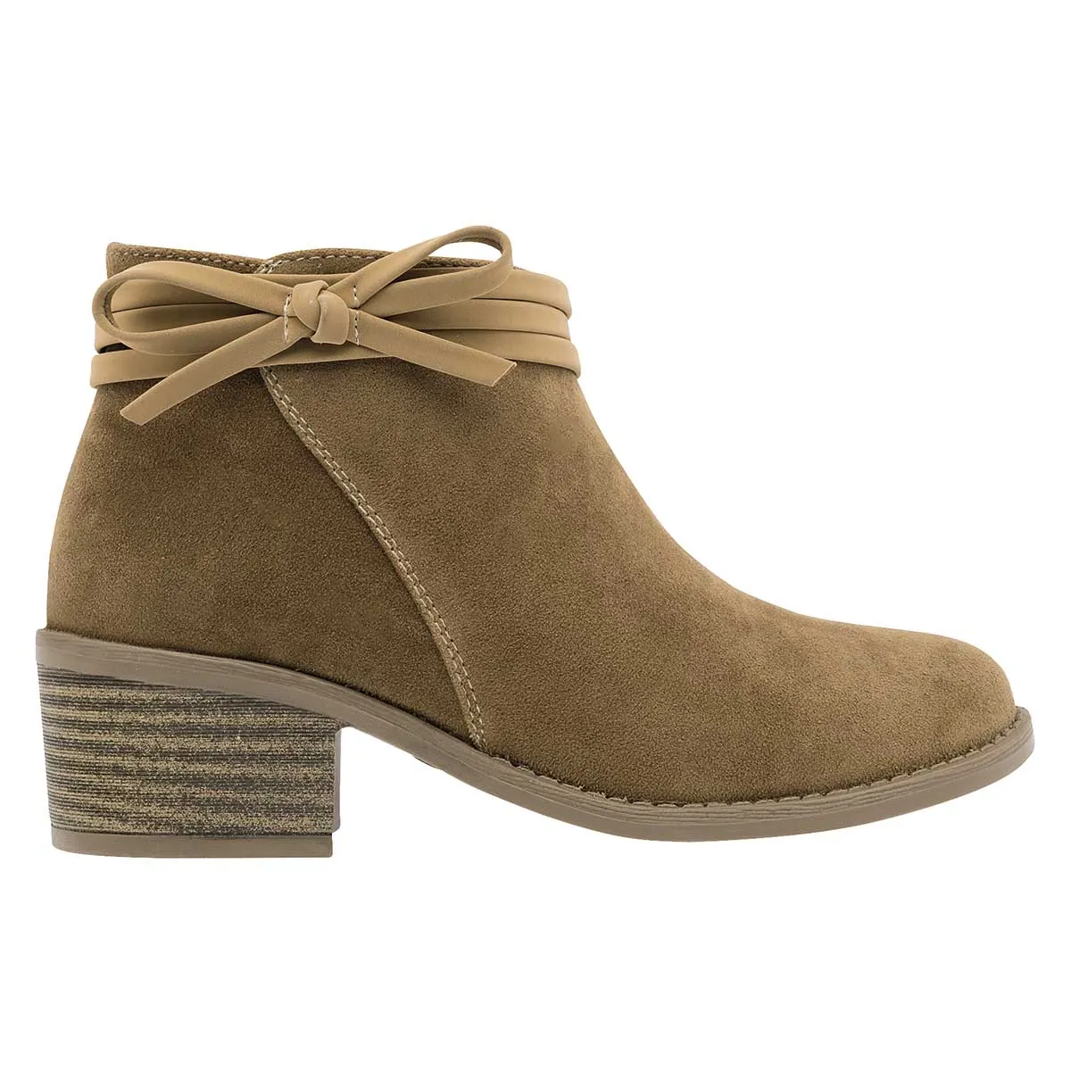 Botas Exterior Sintético Color Camel Para Niña De Tropicana