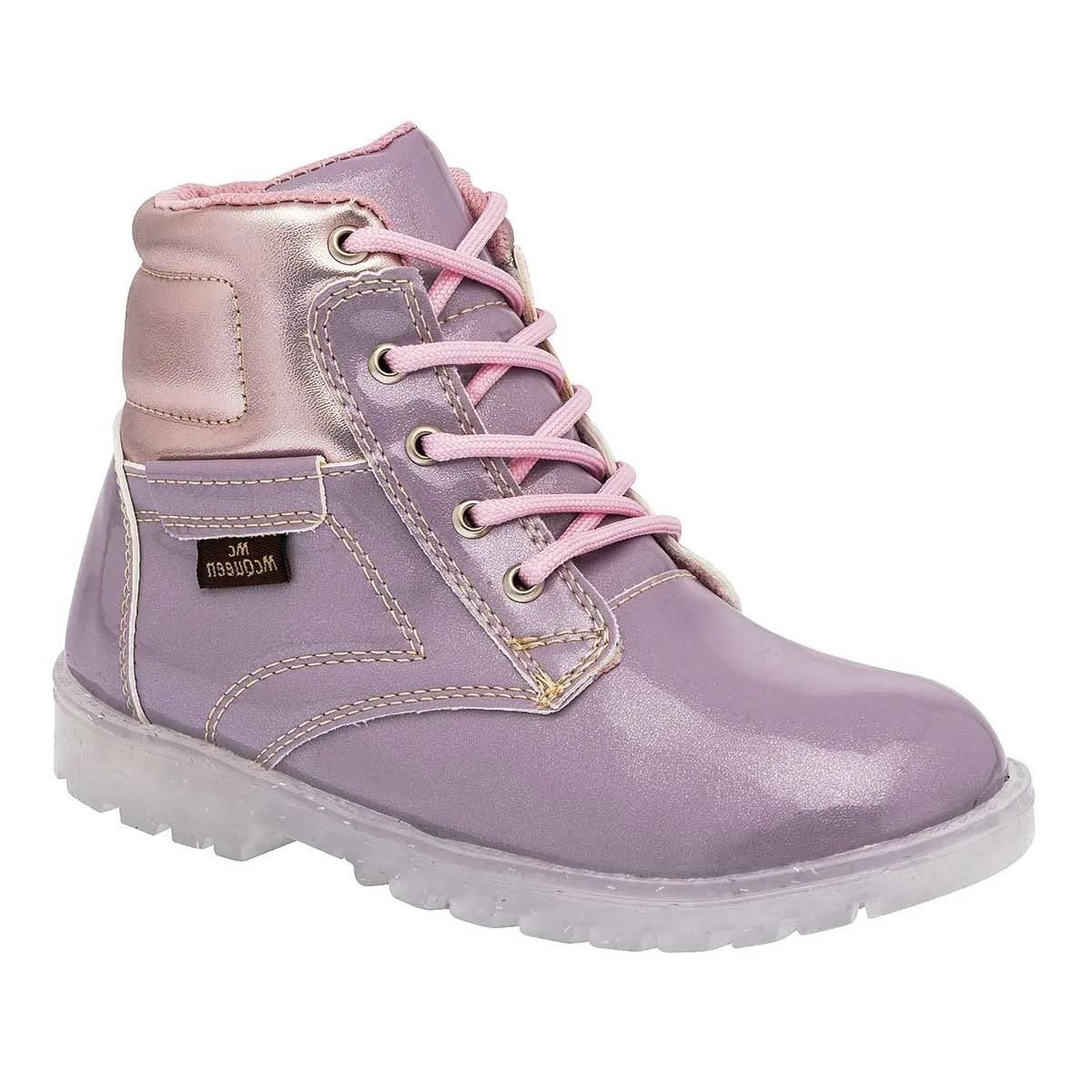 Botas Exterior Sintético Color Lila Para Niña De Mcqueen