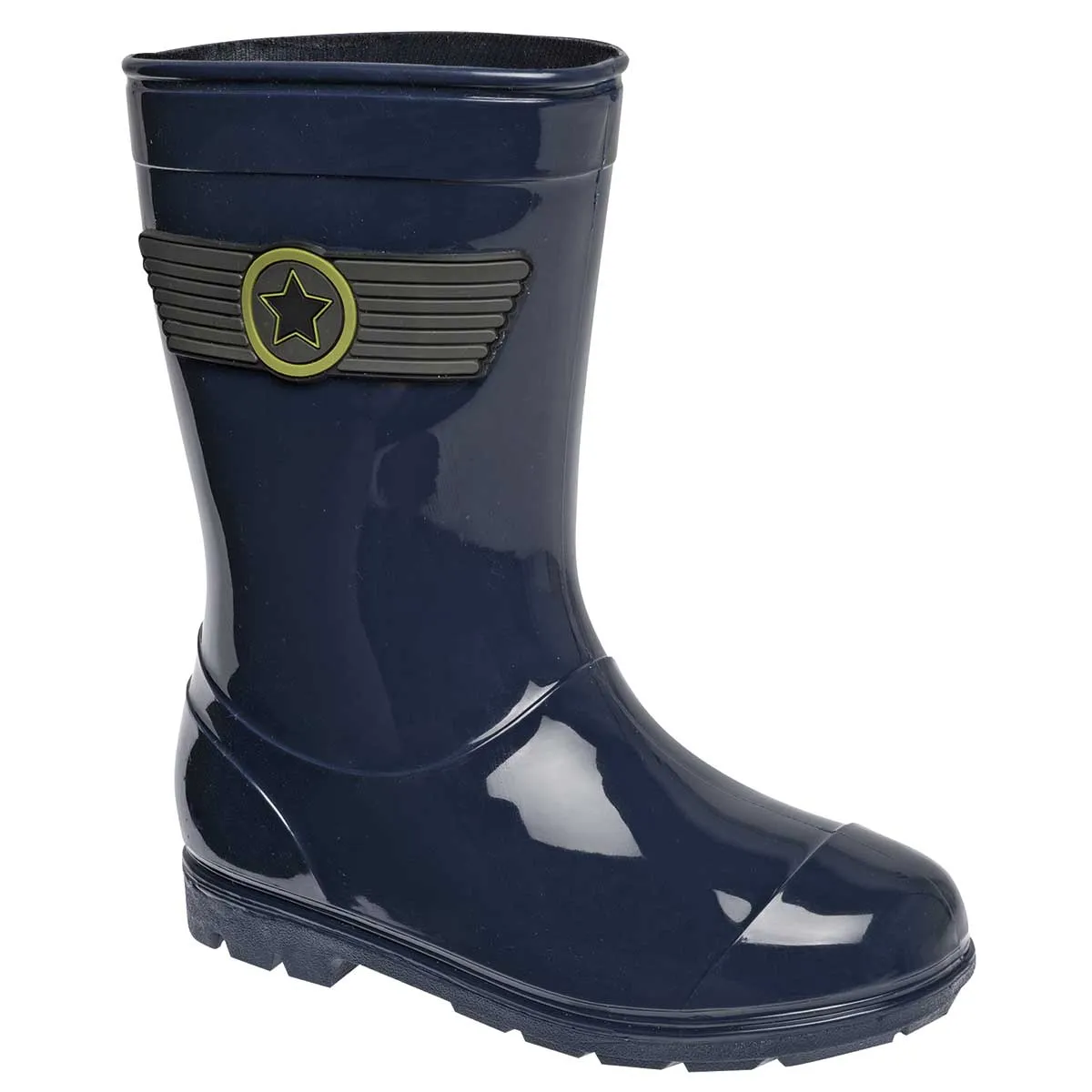 Botas Exterior Sintético Color Marino Para Niño De Top Moda