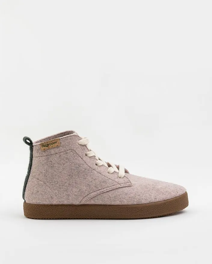 Botas rosas de material reciclado acacia large nude
