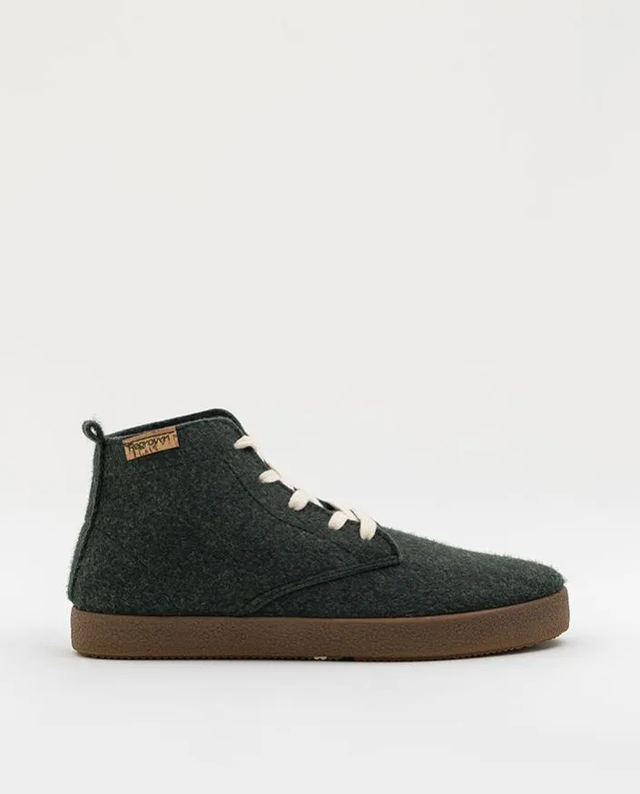 Botas verdes de material reciclado acacia large bosco