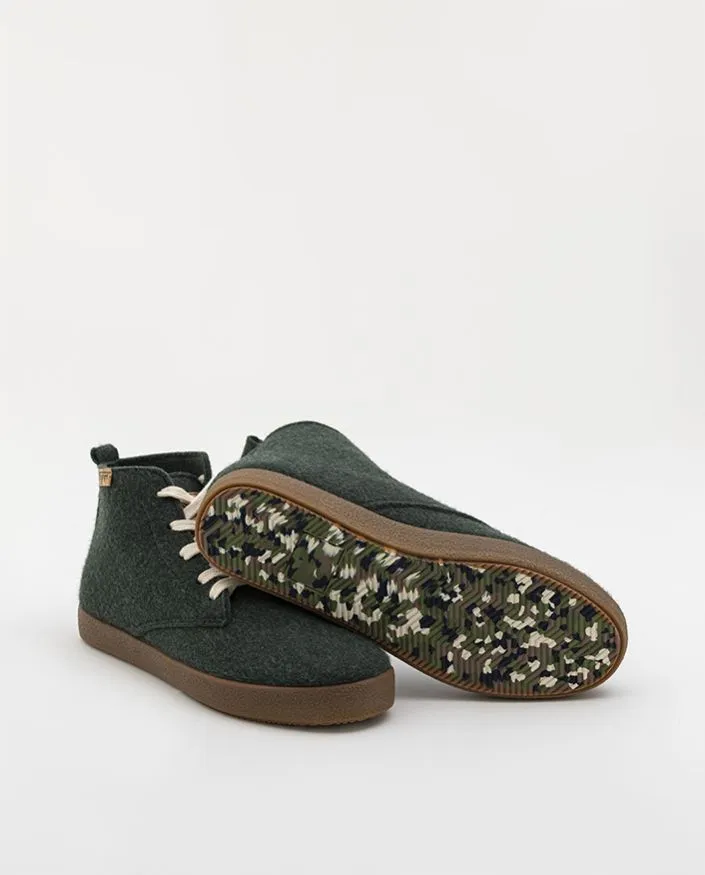 Botas verdes de material reciclado acacia large bosco