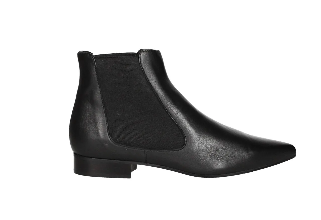 Botin Negro Elasticos Laterales Fino