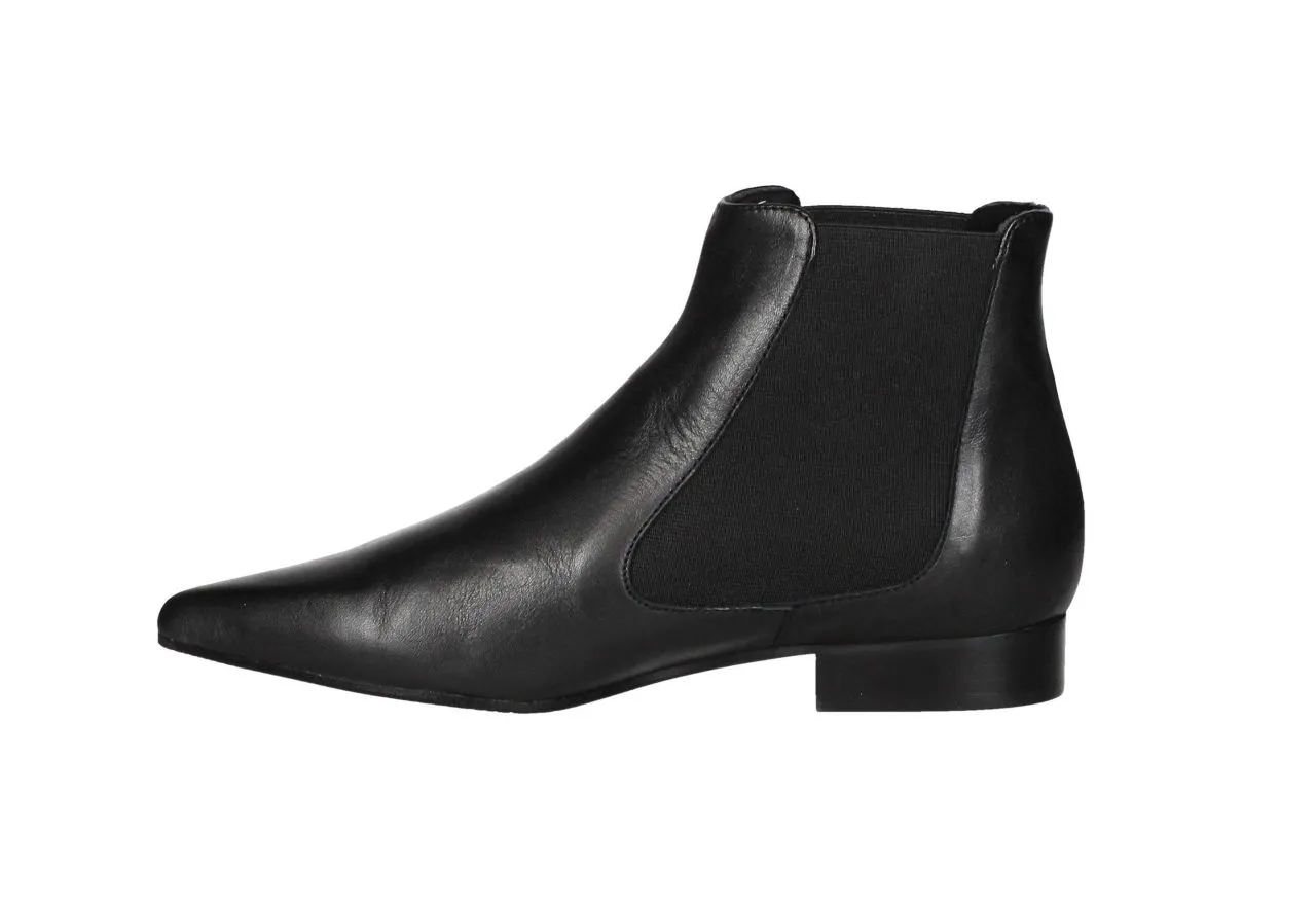 Botin Negro Elasticos Laterales Fino