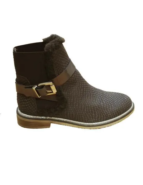 botin sahara testa con pelo