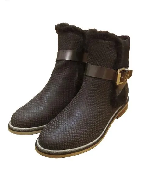 botin sahara testa con pelo