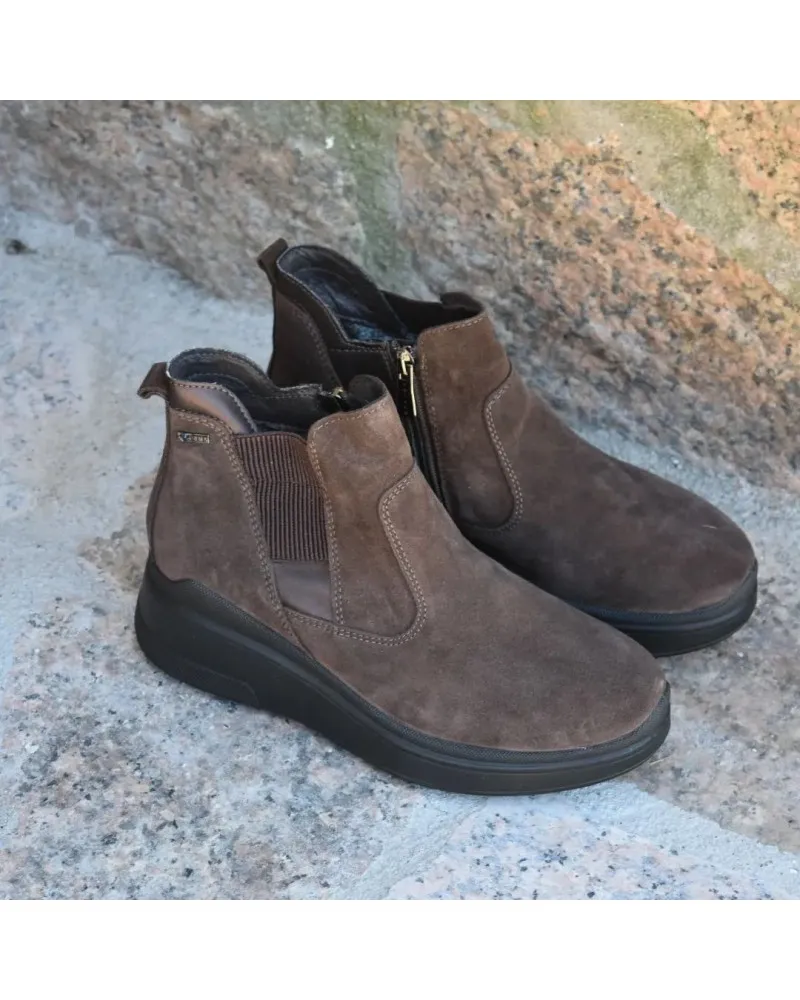 Botines de piel serraje confort GORETEX igi&co 8156622 resistente al agua
