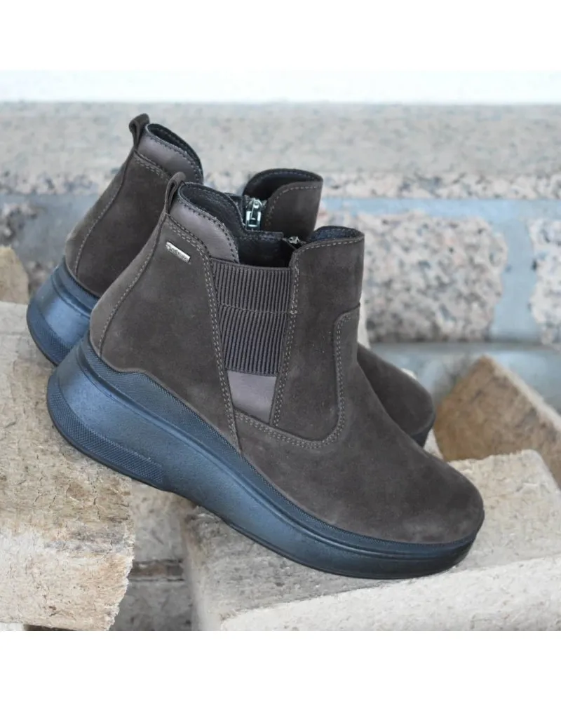 Botines de piel serraje confort GORETEX igi&co 8156622 resistente al agua
