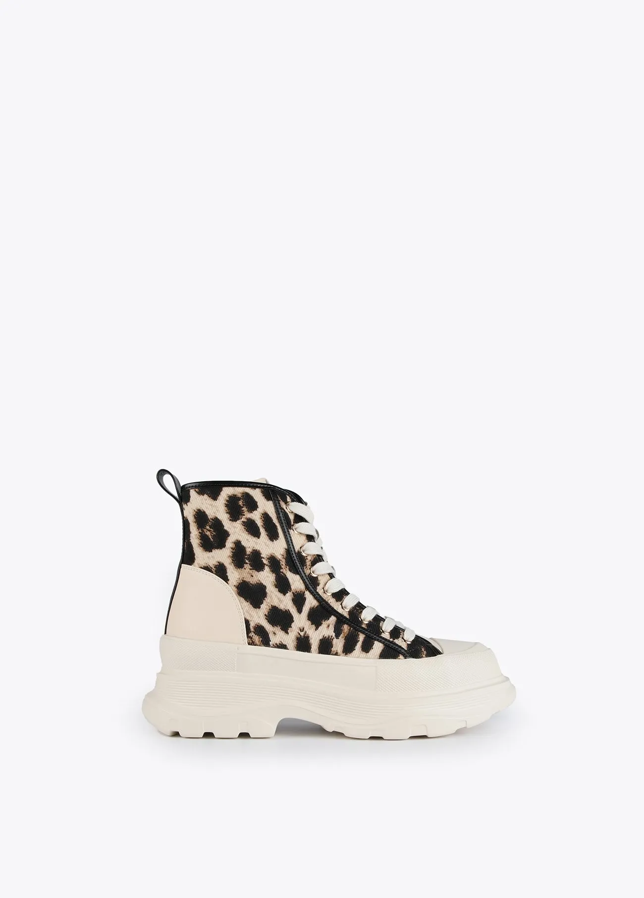 Botín plataforma estampado leopardo Lola Casademunt