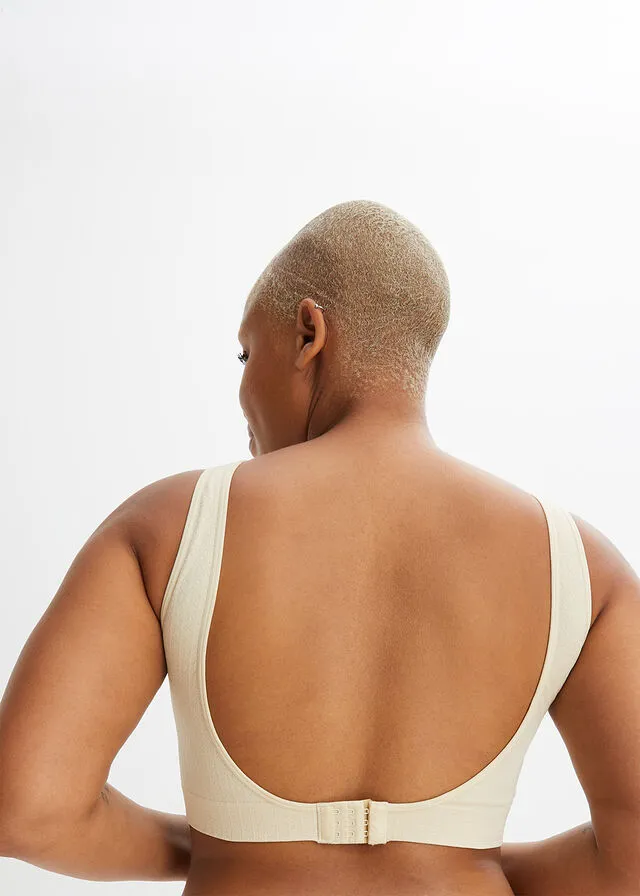 Bralette Feel Comfort sin costuras de material reciclado Arena claro