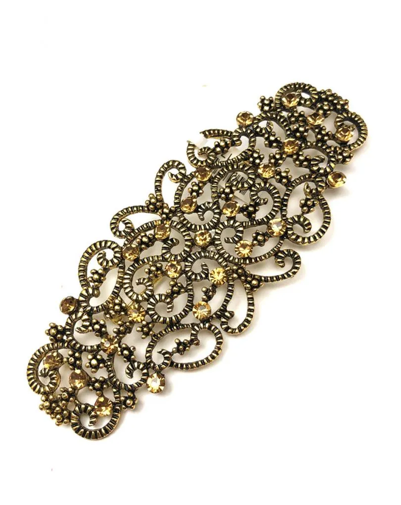 BROCHES MUJER EN DORADO ENVEJECIDO PARA MANTILLA