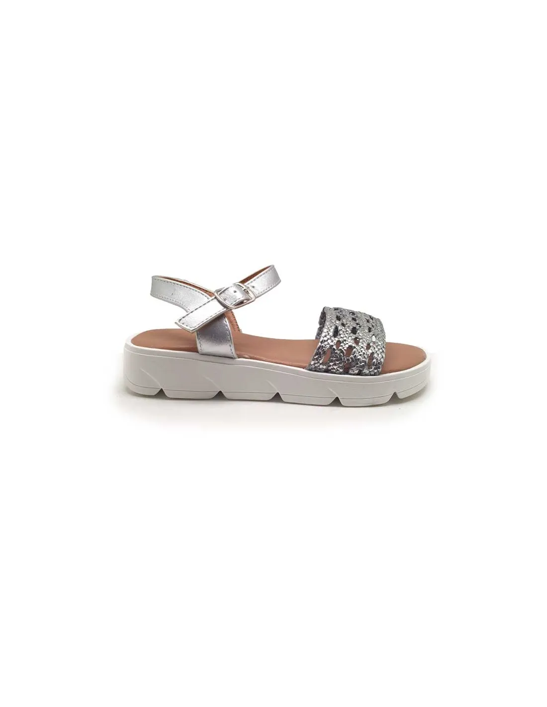 BUBBLE KIDS SANDALIA NIÑA PLATA C619S 4X