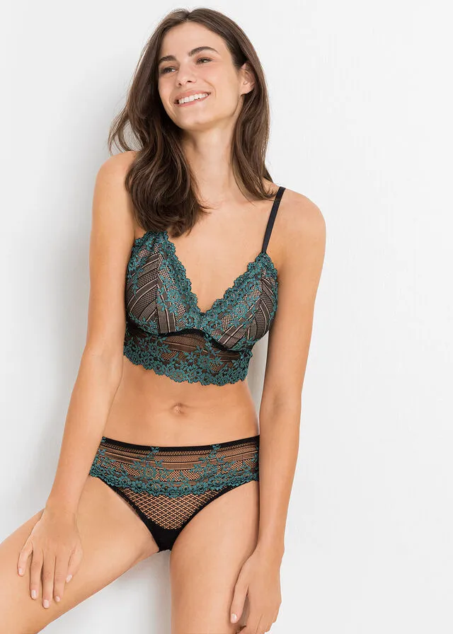 BUSTIER SIN AROS CON MATERIAL RECICLADO TURQUESA COBALTO MATENEGRO