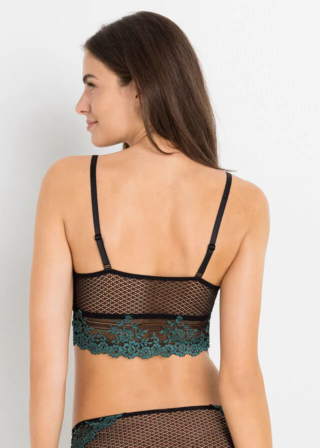 BUSTIER SIN AROS CON MATERIAL RECICLADO TURQUESA COBALTO MATENEGRO